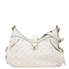 Louis Vuitton Monogram Mahina XS Shoulder Bag M95768 Green Ivory Leather Women's LOUIS VUITTON