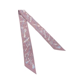 Hermes LES CLES A POIS Twilly Scarf 063871S