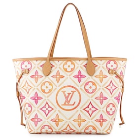 Louis Vuitton Tote Bag Monogram Tile By the Pool Neverfull MM M25317