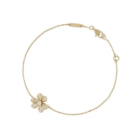 Van Cleef & Arpels Frivole Mini Bracelet, 25 Diamonds, 0.21ct Total, 18KYG, VCARP24100