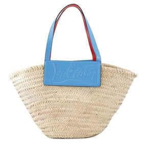 Christian Louboutin Rubichor Raffia Leather Tote Bag 1215220