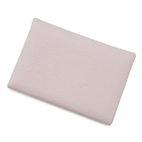 Hermes Hermès Calvi Duo Rose Darling Chevre Mysore W-stamped wallet