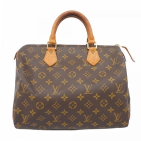 Louis Vuitton Monogram Speedy 30 Handbag M41108 Brown Women's