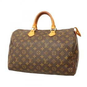 Louis Vuitton Monogram Speedy 35 Handbag M41107 Brown Women's