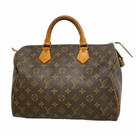 Louis Vuitton Monogram Speedy 30 Handbag M41108 Brown Women's