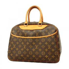 Louis Vuitton Monogram Deauville Handbag M47270 Brown Women's