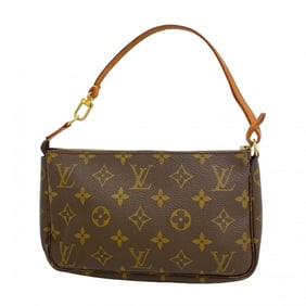 Louis Vuitton Monogram Pochette Accessoires M51980 Brown Women's Pouch