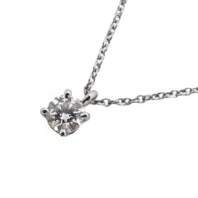 Tiffany Necklace Solitaire 1PD Pt950 Platinum Diamond 0.26ct Women's