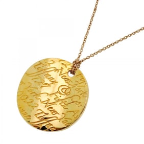 Tiffany Notes Circle Necklace in 18KYG Yellow Gold for Women