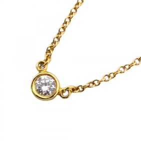 Tiffany Necklace By the Yard 1PD 18KYG Yellow Gold Diamond Women's
