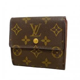 Louis Vuitton Monogram Porte Monnaie Carte Credit Wallet M61652 Brown Women's
