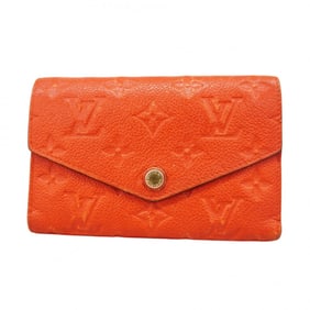 Louis Vuitton Monogram Empreinte Portefeuille Curieuse Compact Tri-fold Wallet M60542 Oriane Women's