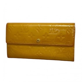 Louis Vuitton Vernis Pochette Porte Monnaie Credit Long Wallet M91380 Noisette Women's