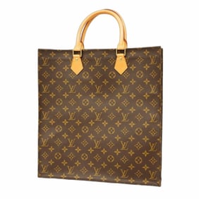 Louis Vuitton Monogram Sac Plat Tote Bag M51140 Brown Women's