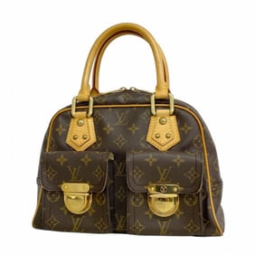 Louis Vuitton Monogram Manhattan PM Handbag M40026 Brown Women's