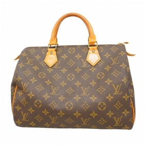 Louis Vuitton Monogram Speedy 30 Handbag M41108 Brown Women's