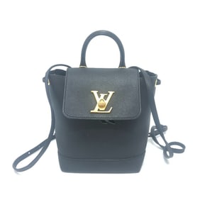 LOUIS VUITTON M54573 Lockme Backpack, Leather, Women's, Black
