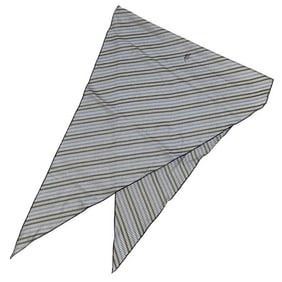 HERMES Losange GM diamond-shaped scarf in blue with a check pattern. 100% silk shawl/scarf/muffler.