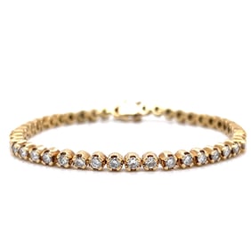 14K Yellow Gold 5.00 Ct. Diamond Tennis Bracelet