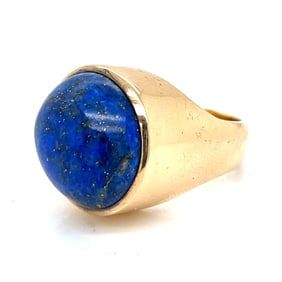 1960’s 14K Yellow Gold Lapis Lazuli Ring