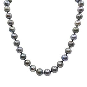 Tahitian Pearl Necklace 14k Gold Clasp