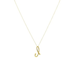 Elsa Peretti Tiffany & Co. 18k Gold Alphabet Collection Pendant Necklace