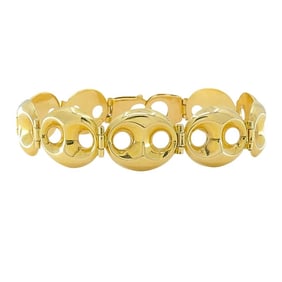 18k Yellow Gold Mariner Link Bracelet