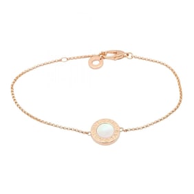 BVLGARI Bulgari SM Mother-of-Pearl Bracelet, 18K Pink Gold, Women's, White and Gold