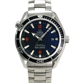 OMEGA Seamaster Planet Ocean 2201.51 Men's Automatic Watch, Stainless Steel, Black Dial, Co-Axial