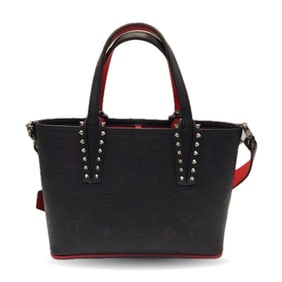 Christian Louboutin Spike Studs Cabata Mini Leather Handbag in Black (1205054)
