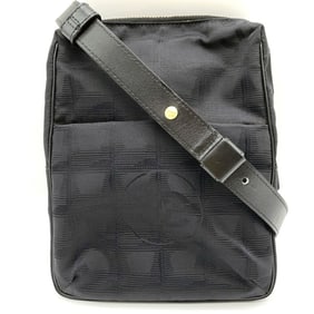 Chanel New Travel Line Black Nylon and Leather Shoulder Bag for Women