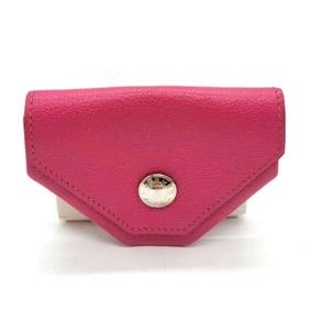 Hermes Levain Quatre Coin Case, Pink Chevre Leather