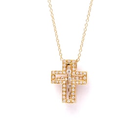 Damiani Belle Epoque Necklace XS Size Pink Gold (18K) Diamond Men,Women Fashion Pendant Necklace