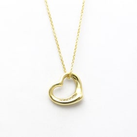 Tiffany Open Heart Yellow Diamond Necklace Yellow Gold (18K) Diamond Women,Men Fashion Pendant