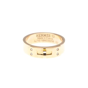 Hermes Kelly 4-Piece Diamond Ring Pink Gold (18K) Fashion Diamond Band Ring Pink Gold