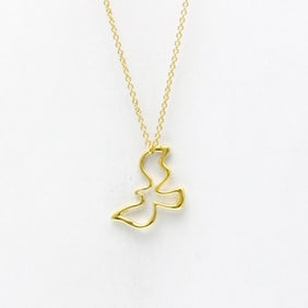 Tiffany Bird Motif Necklace Yellow Gold (18K) No Stone Men,Women Fashion Pendant Necklace (Gold)