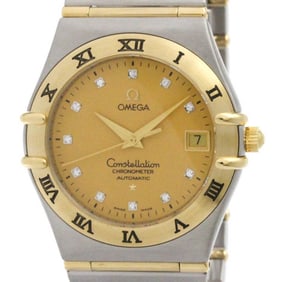 OMEGA Constellation 18K Gold Steel Automati Mens Watch 1202.15 Polished