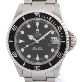 TUDOR Prince Date Submariner Serial B Steel Mens Watch 79190 Polished