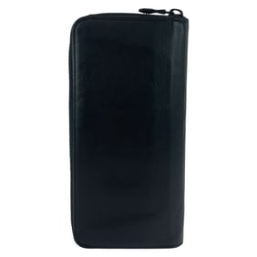 LOUIS VUITTON Monogram Shadow Zippy Wallet Vertical Noir Black Leather M62902 Long for Men