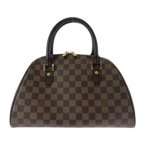 LOUIS VUITTON Damier Rivera MM Brown Handbag with Gold Hardware, N41434, Women's
