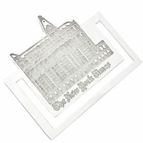 Tiffany & Co. New York Times Sterling Silver SV925 Bookmark, TSK-9531