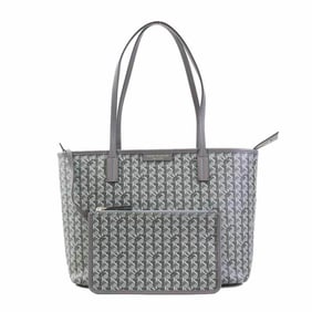 Tory Burch Coated Canvas Handbag, Gray, Women's, 56413a