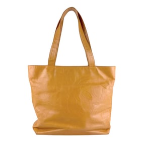 CHANEL Shoulder Bag, Leather, Orange, Women's, Z7350