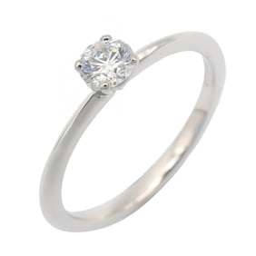 Tiffany & Co. Classic Solitaire Diamond Ring, Pt950 Platinum, Diamond, Women's, Clear, Silver