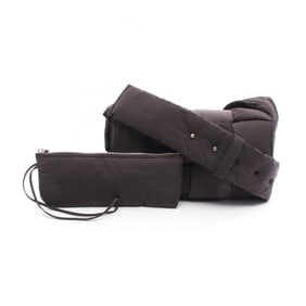 Bottega Veneta Padette Tech Cassette Maxi Intrecciato Shoulder Bag in Nylon, Men's, Black