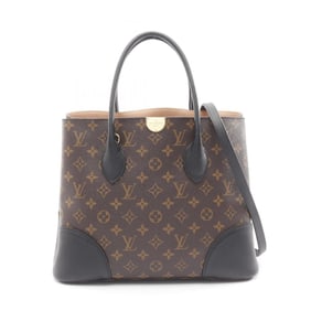 Louis Vuitton Flandrin Tote Bag, Coated Canvas and Leather, Monogram, Women's, Brown Black, M41595
