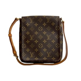 LOUIS VUITTON Musette Salsa Monogram Leather Semi-Shoulder Bag, Brown, 63857