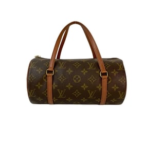 LOUIS VUITTON Papillon 26 Monogram Leather Handbag/Mini Boston Bag Brown 32424