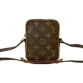 LOUIS VUITTON Mini Danube Monogram Leather Shoulder Bag/Pochette Brown 51755