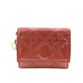 Christian Dior Cannage Bi-fold Wallet in Pink